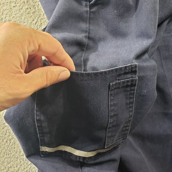 FedEx Cargo Pants Men's 42x32 *42x30* Blue Stan Herman Delivery Uniform Workwear - Picture 5 of 15